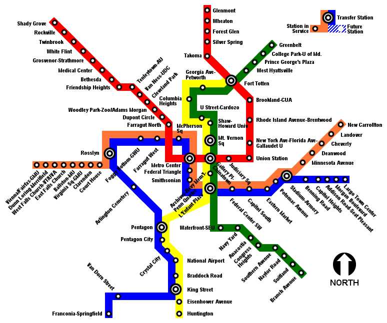 Washington dc metro map pdf