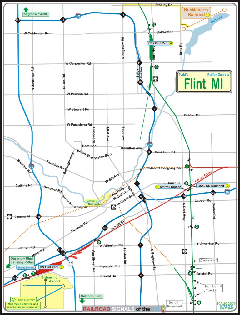 Flint MI Railfan Guide