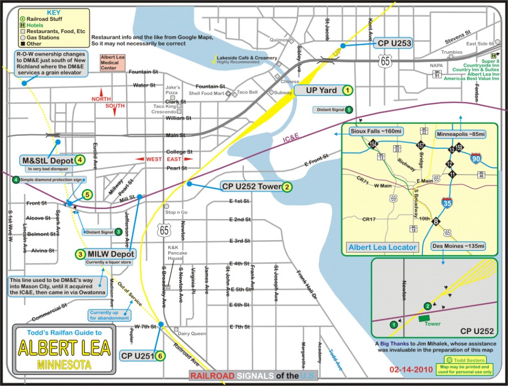 Albert Lea MN Railfan Guide RSUS