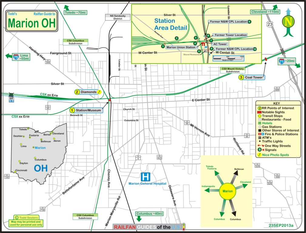 Marion OH Railfan Guide