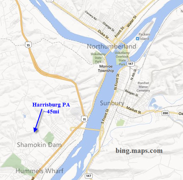 Northumberland PA Railfan Guide