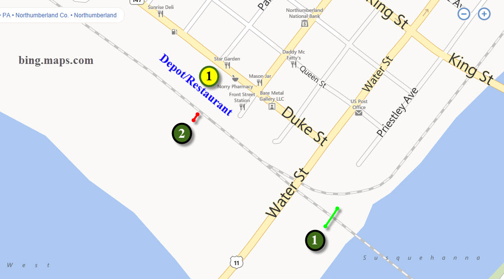 Northumberland PA Railfan Guide