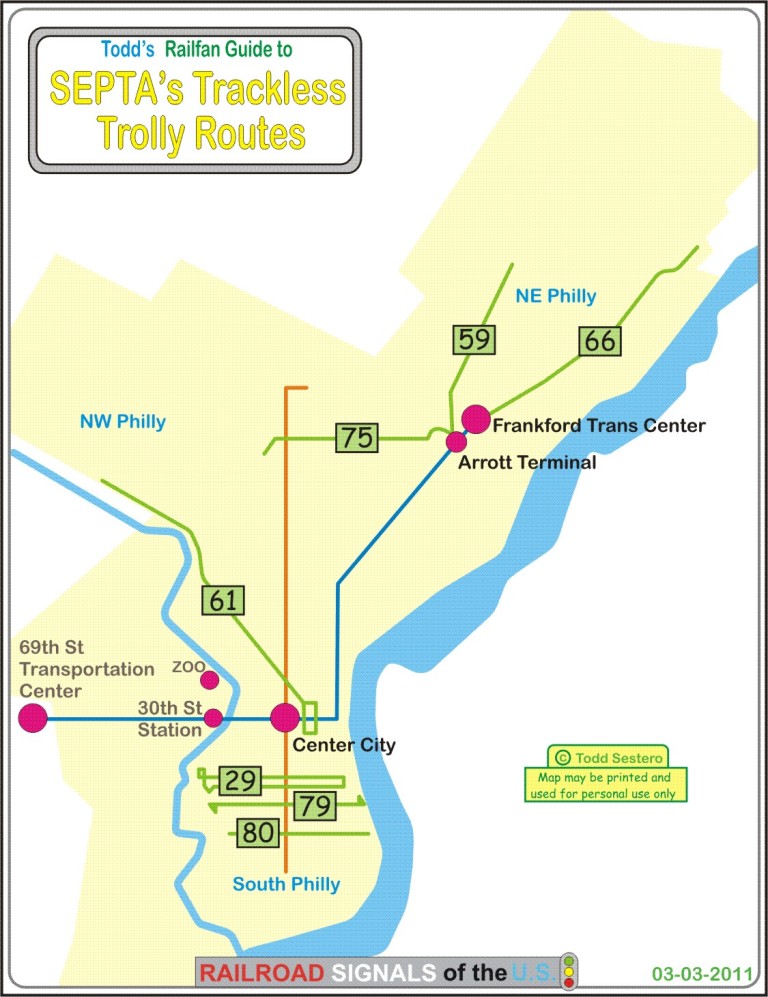 SEPTA's Trackless Trolley Lines