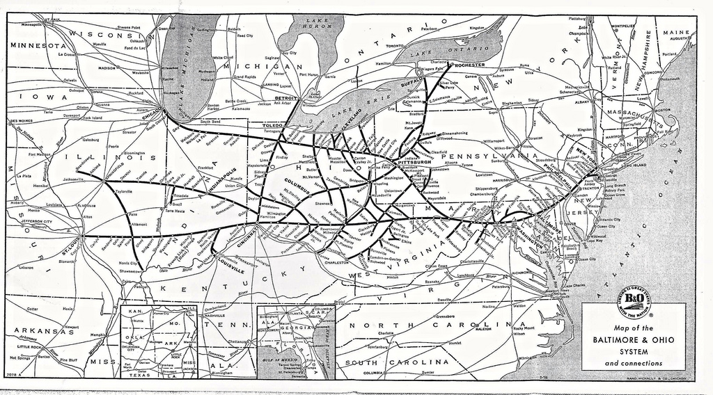 B&O RR System Map