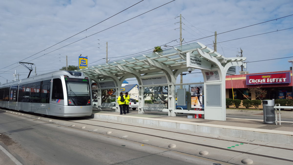 the Houston Light Rail System