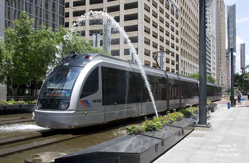 the Houston Light Rail System