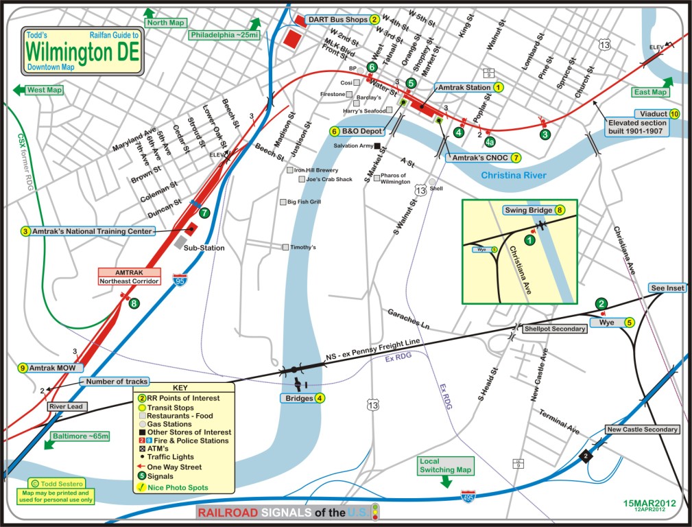 Wilmington DE Railfan Guide Downtown