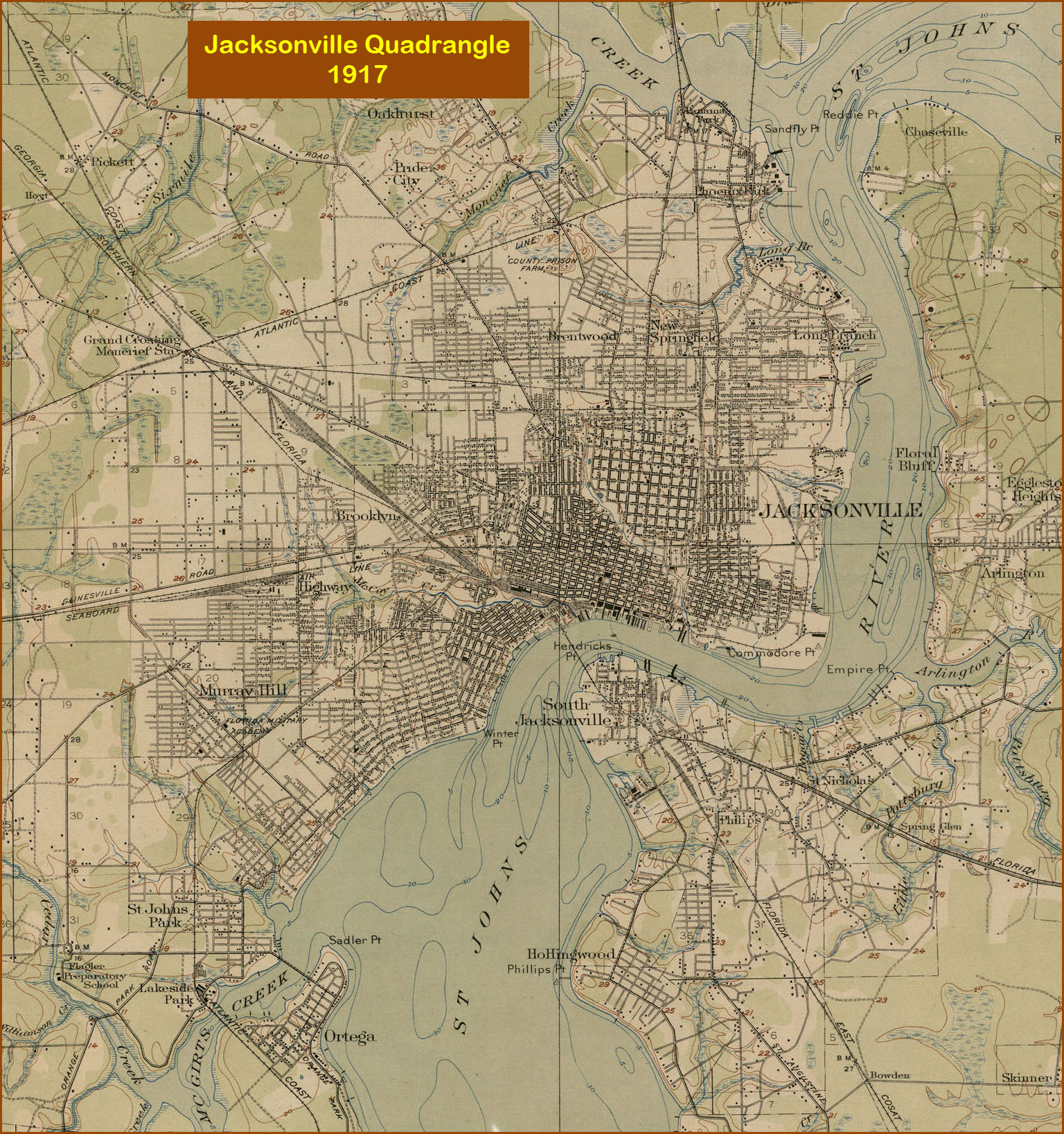 Jacksonville FL Westside Railfan Guide by Robert Mann for RGUS