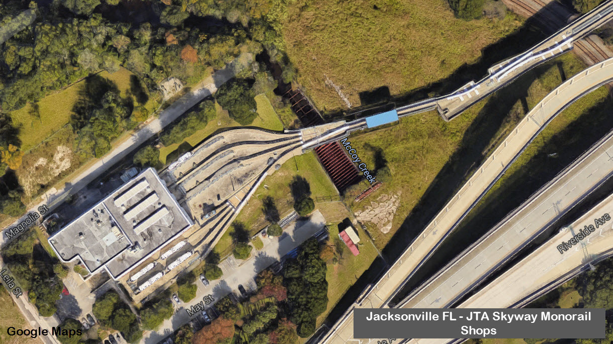 JTA Skyway Monorail Jacksonville FL Railfan Guide