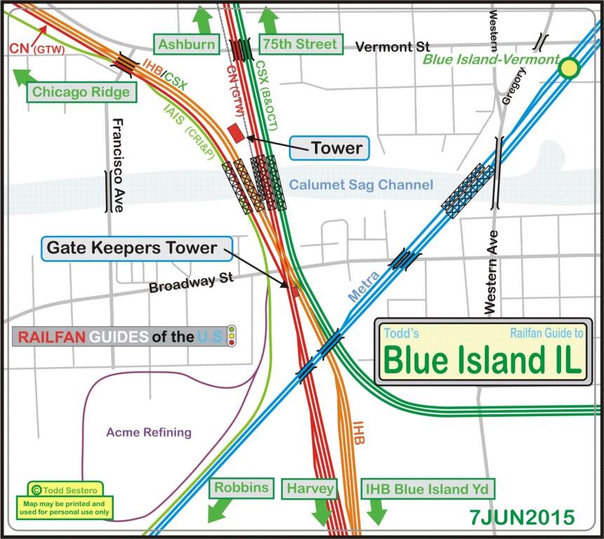 Chicago IL Railfan Guide Crossings