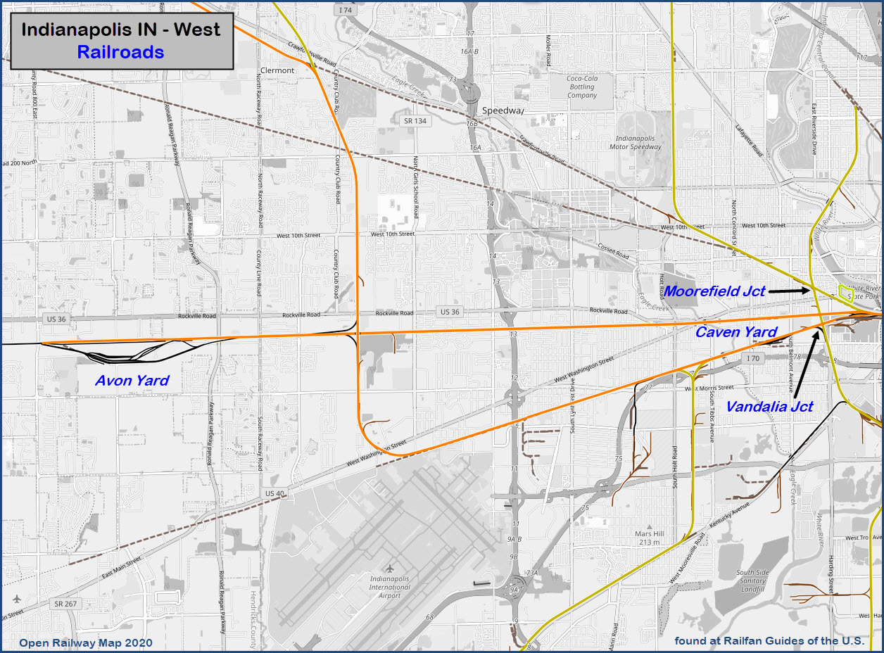 Indianapolis IN West Railfan Guide