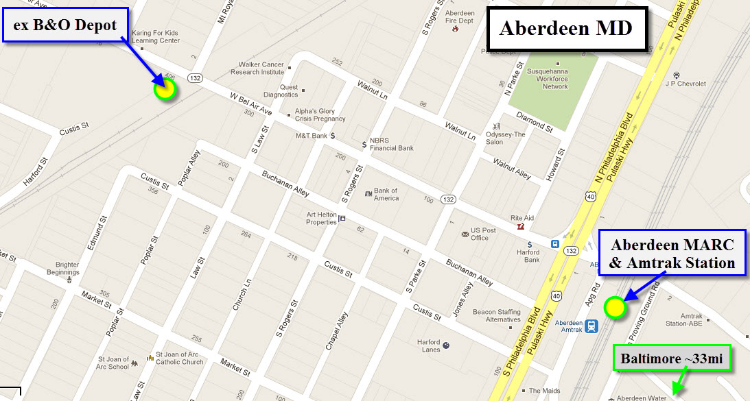 Aberdeen MD Railfan Guide