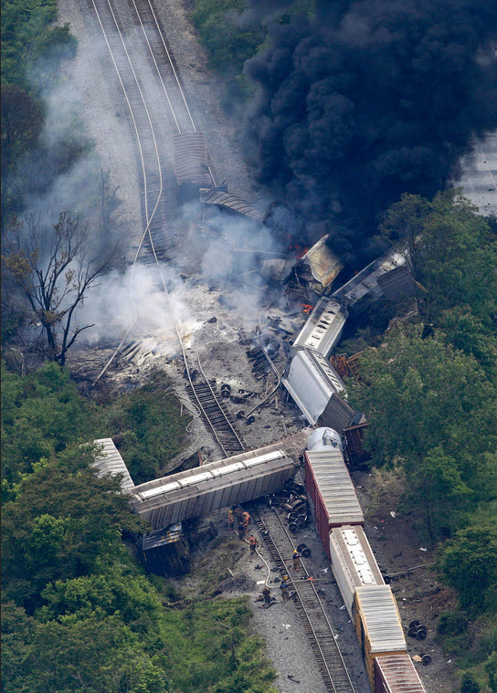 CSX Derailment in Rosedale MD 213
