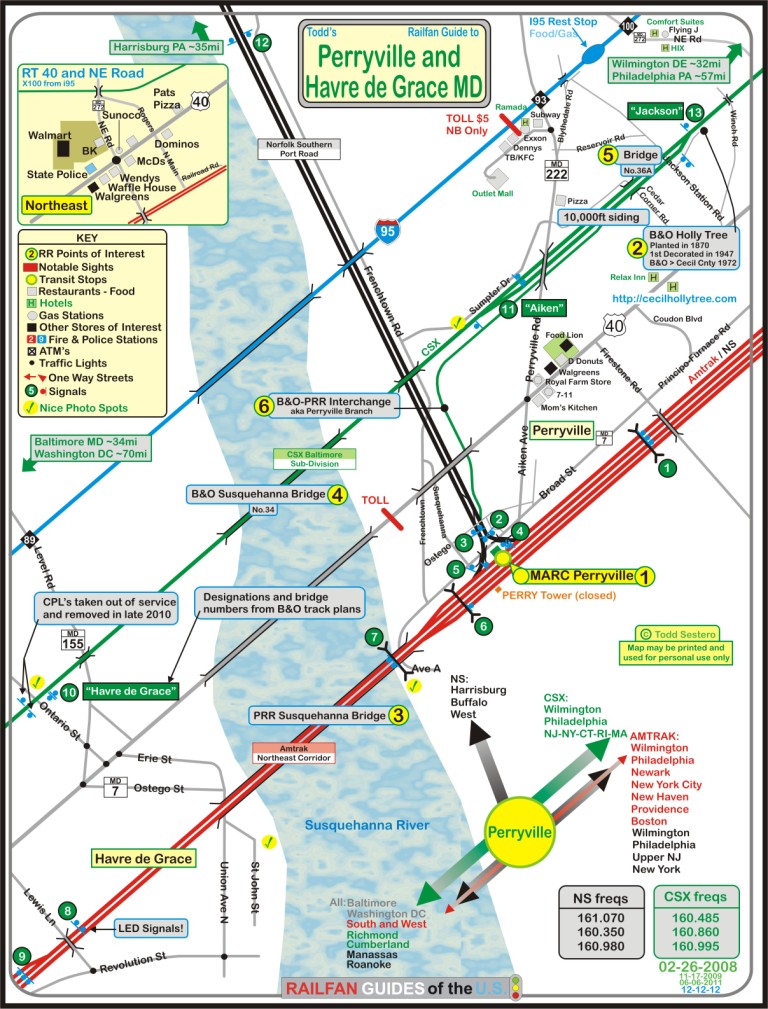 Perryville MD Railfan Guide