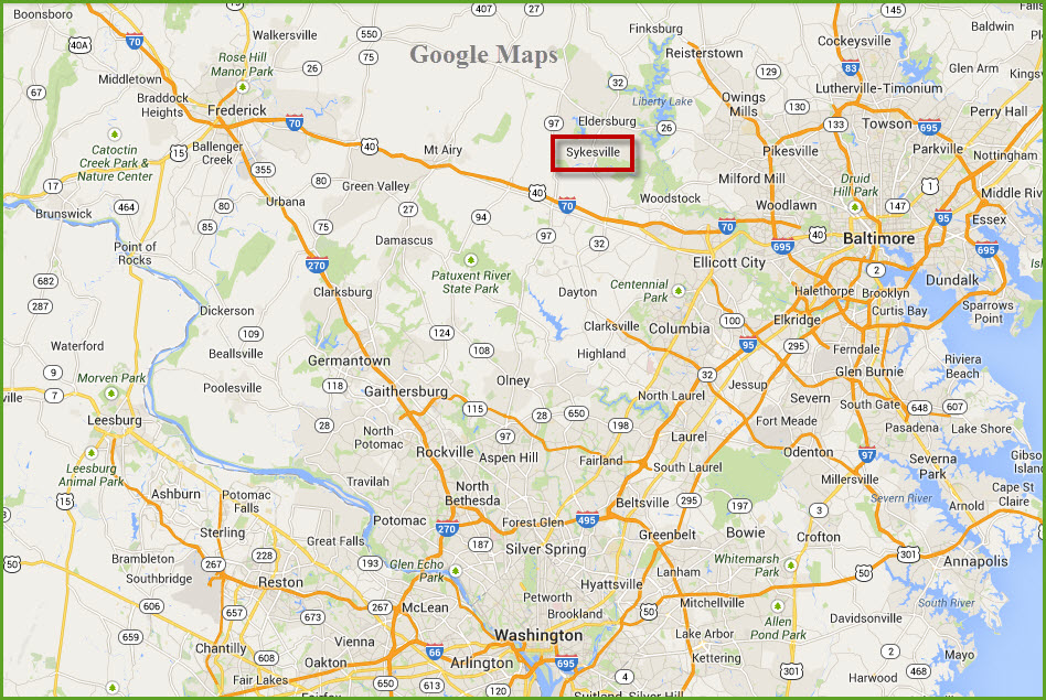 Sykesville Md Zip Code Map Map