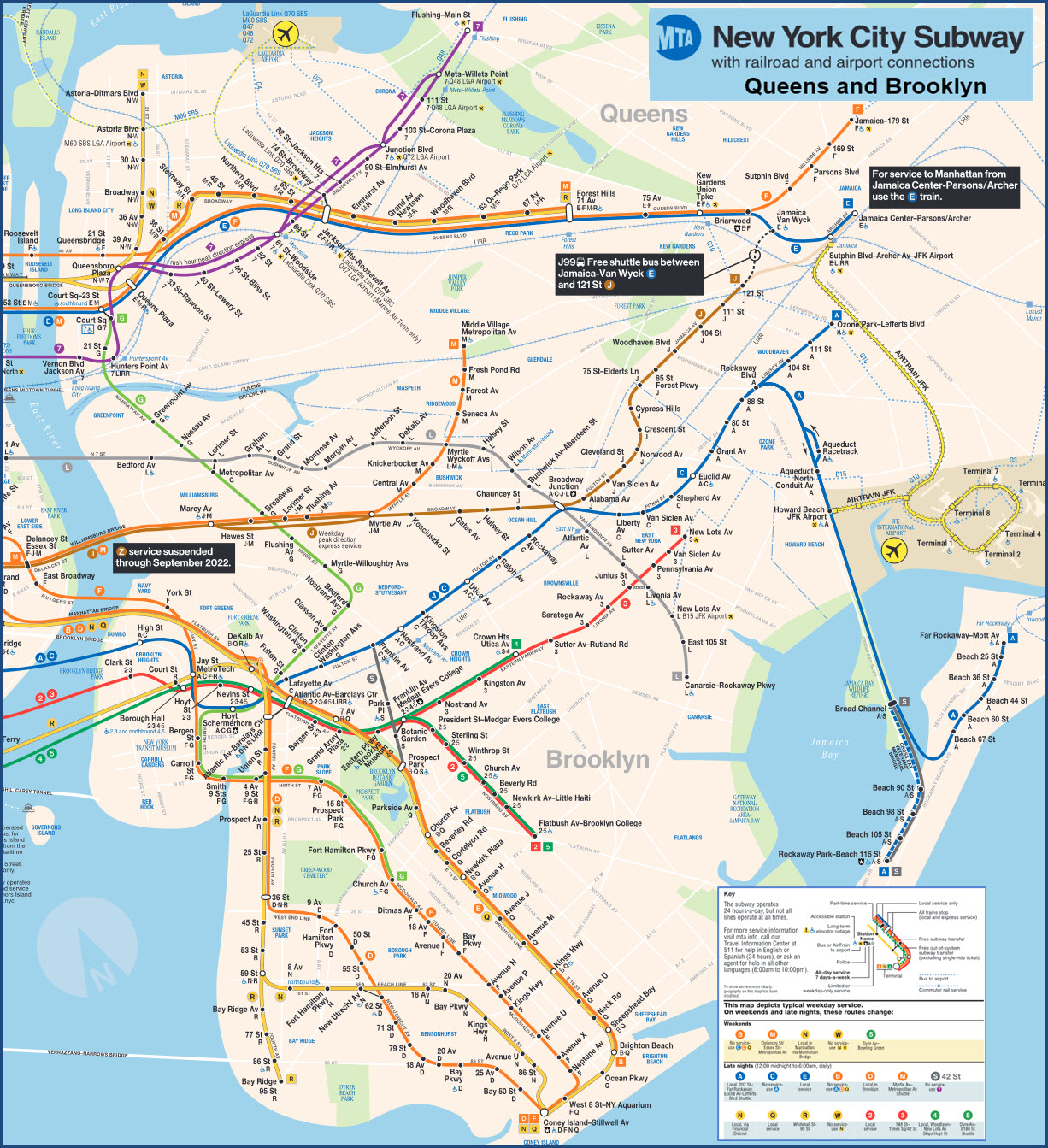 Queens Subway Map With Streets United States Map