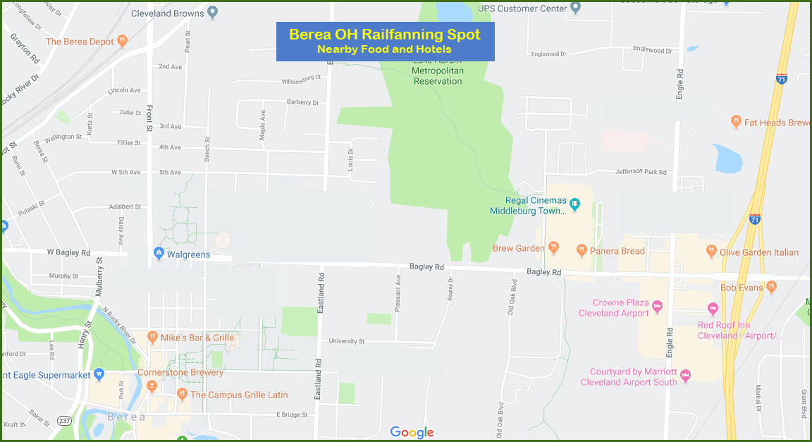 Berea OH Railfan Guide
