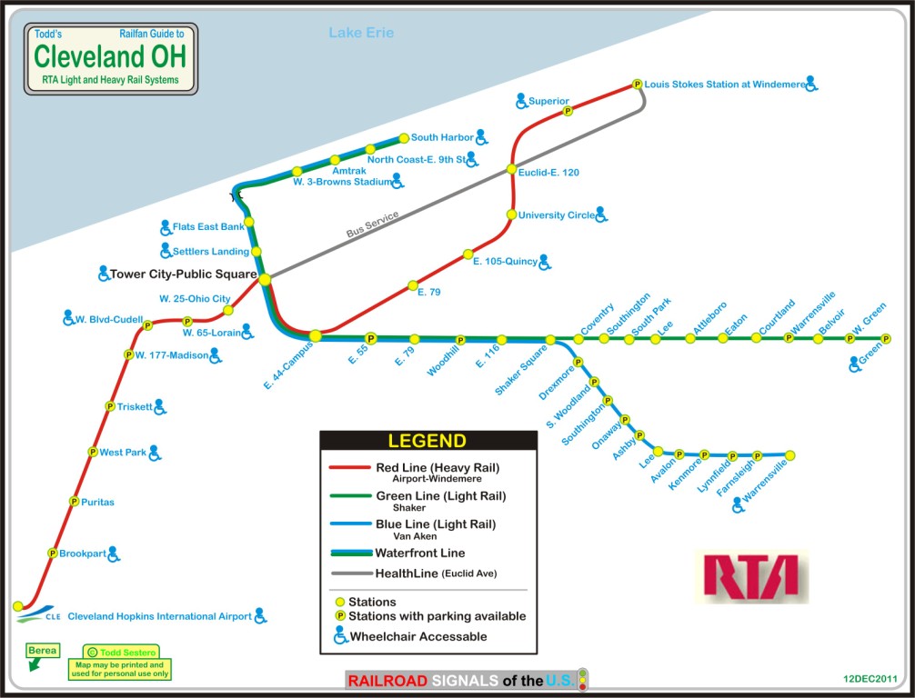 Cleveland OH Light and Heavy Rail Systems