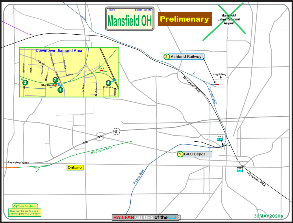 Mansfield OH Railfan Guide