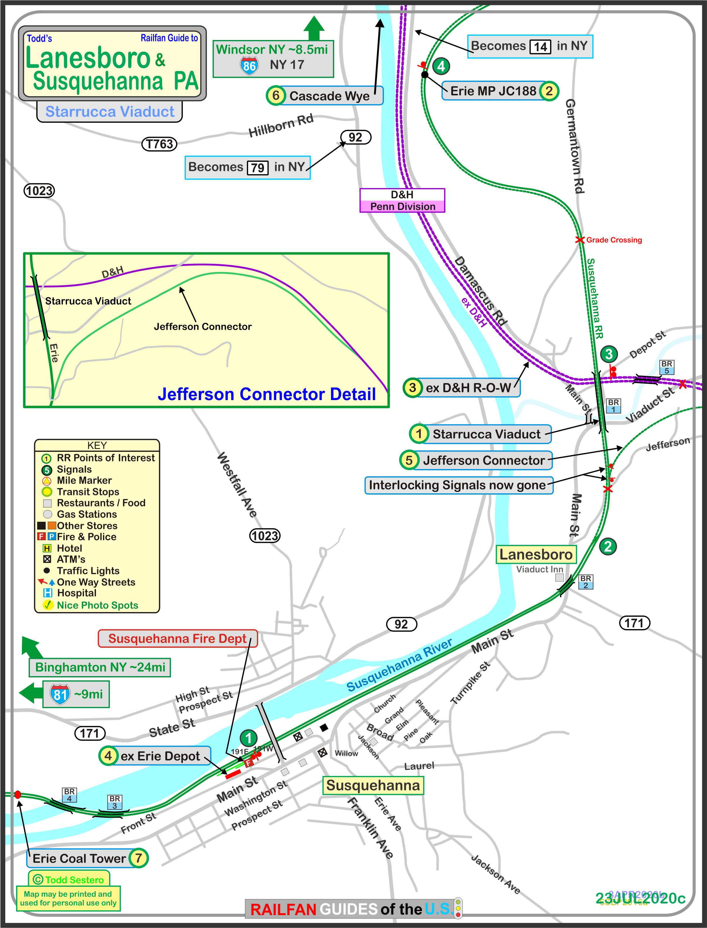 Lanesboro PA and Starrucca Viaduct Railfan Guide