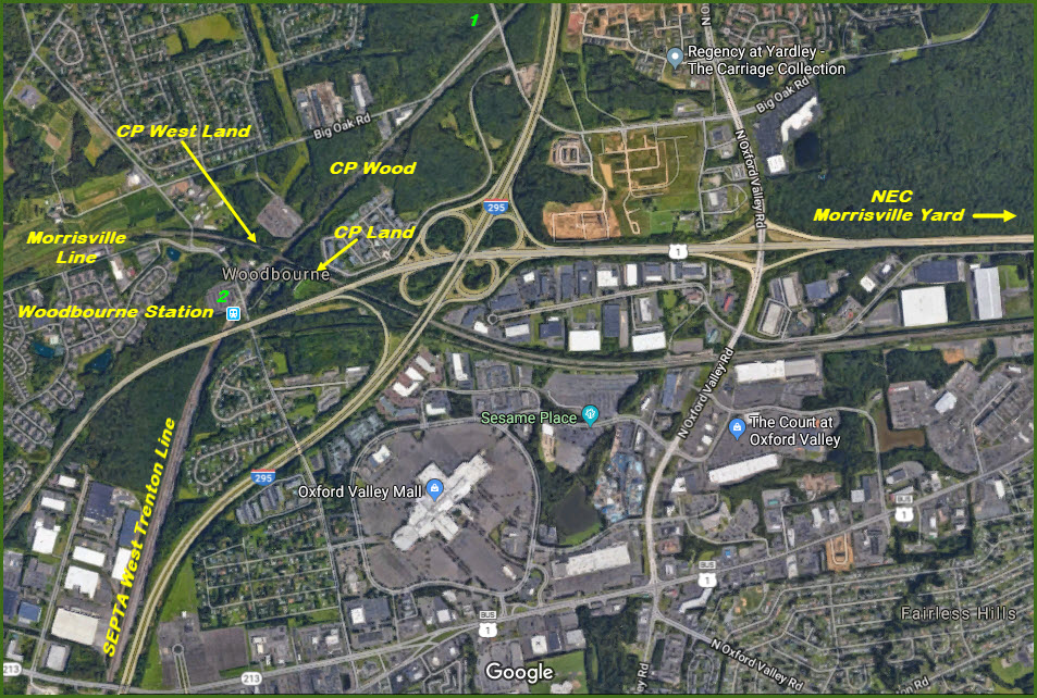 Woodbourne PA Railfan Guide