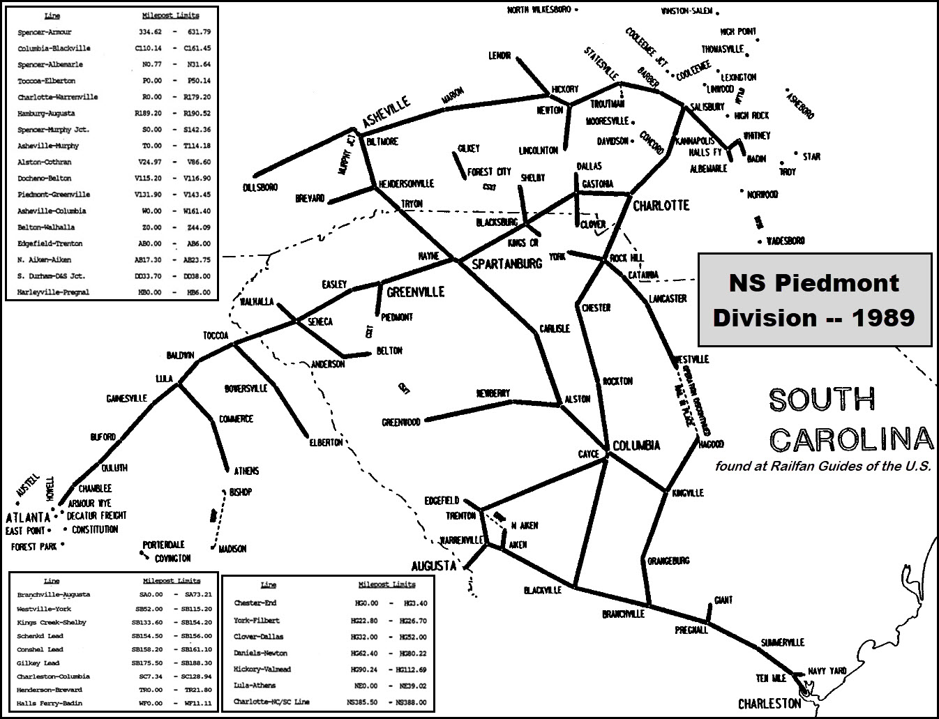 Blacksburg SC Railfan Guide