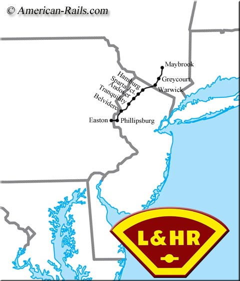 Lehigh And New England Railroad Map The Lehigh & New England Railroad System Map