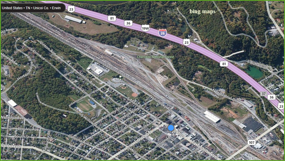 Erwin TN Railfan Guide