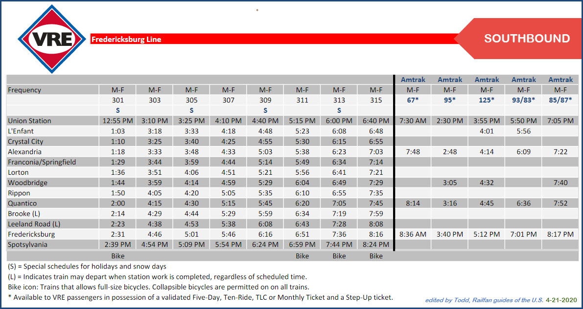 Lorton VA and Amtrak AutoTrain Railfan Guide